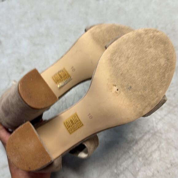 Jeffrey Campbell LINDSAY Tan Suede Heels - Block Heel - Size 10 - Worn Once - Picture 5 of 5